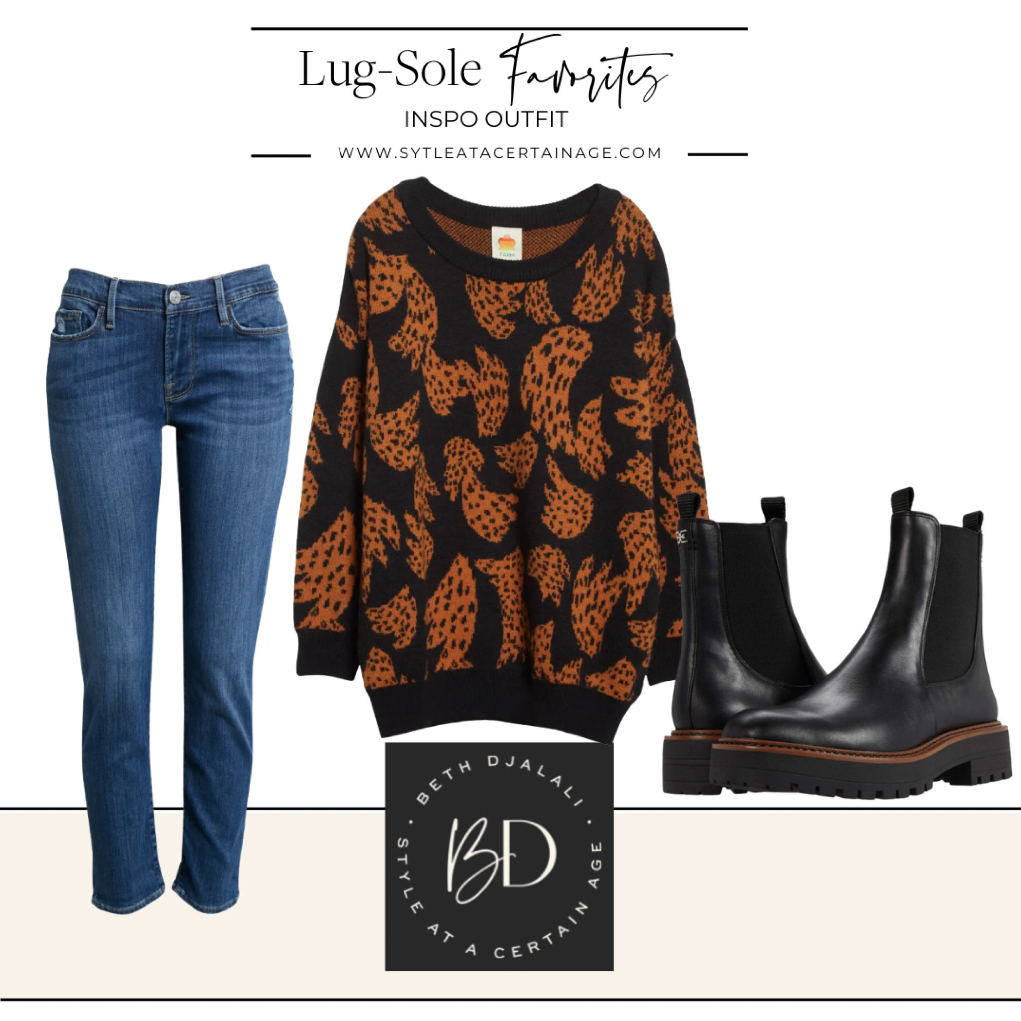 Lug-Sole Chelsea boot inspiration outfit

#LTKFind