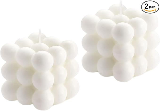 Christmas Bubble White Candles Gifts, Strong Scented Bubble Cube Candles Set, Cool Funny Cute Sha... | Amazon (US)