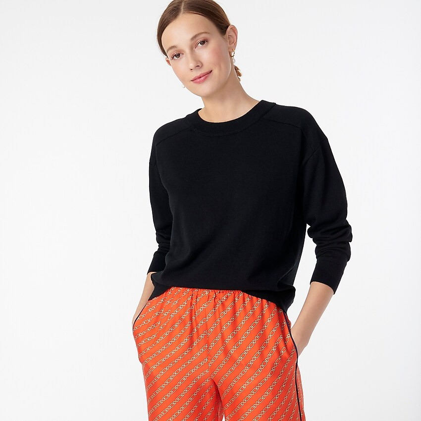 Crewneck pullover in cotton-cashmere | J. Crew US
