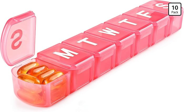 Large Capacity: Extra large pill organizers have larger compartments allowing for convenient stor... | Amazon (US)