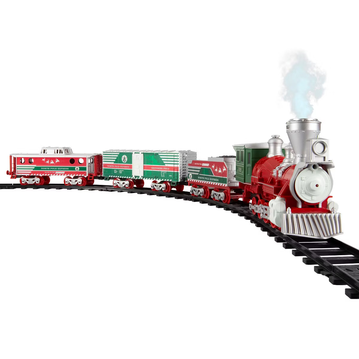 Lionel Trains Set North Pole Express Holiday Train 29 Piece Set with Water Vapor Smoke Effect, Wo... | Target
