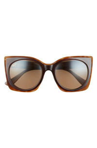 Click for more info about Maui Jim Pakalana 52.5mm Polarized Plus2® Cat Eye Sunglasses | Nordstrom