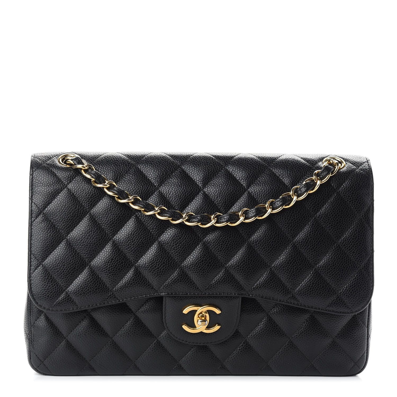 CHANEL

Caviar Quilted Jumbo Double Flap Black | Fashionphile