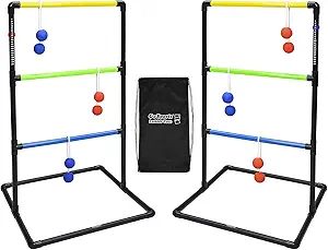 GoSports Ladder Toss Indoor & Outdoor Game Set with 6 Soft Rubber Bolo Balls and Travel Carrying ... | Amazon (US)