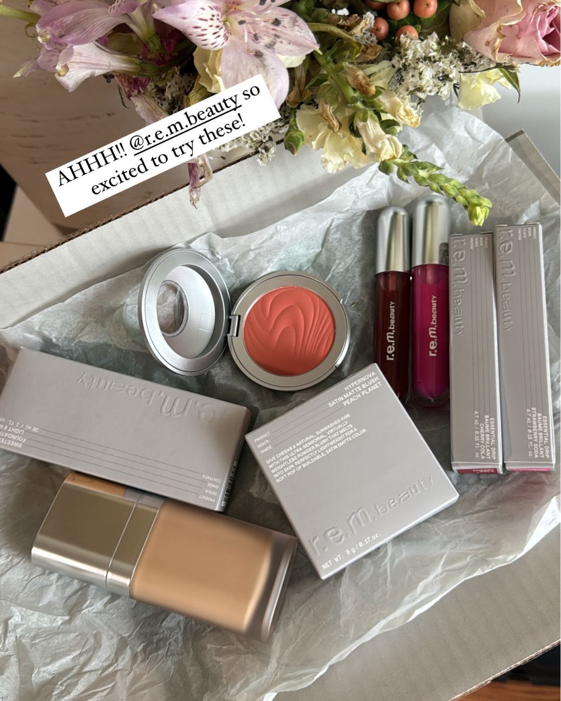 Picked up some more of my favs from r.e.m. beauty 🤍 Absolutely love how everything looks on the skin! blush: peach planet 🍑 foundation: light 8nw ✨ lippies: strawberry soda + cherry cola 🤍 Click below to shop! #LTKSummerSales

#LTKU #LTKBeauty #LTKVideo