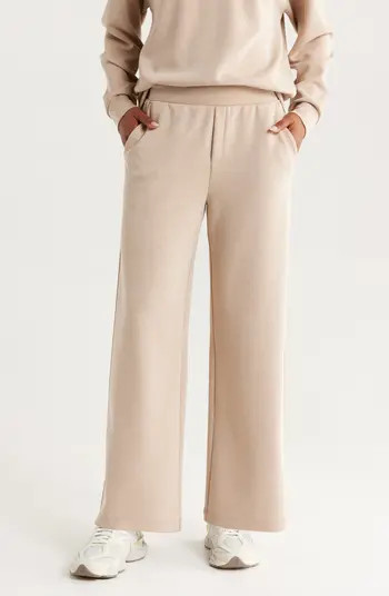 Zella Ultrasoft Knit High Waist Straight Leg Pants | Nordstrom | Nordstrom