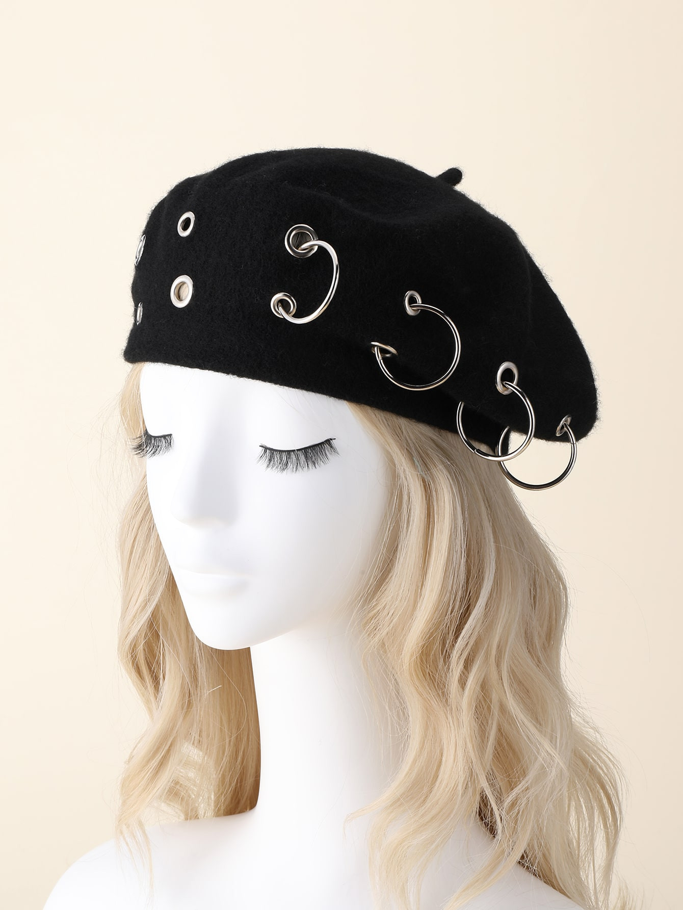 Wool-mix Circle Decor Beret | SHEIN