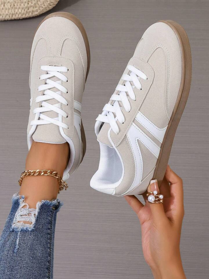 New Fashionable Flat Women's Casual Sneakers With Thin Straps | SHEIN USA | SHEIN