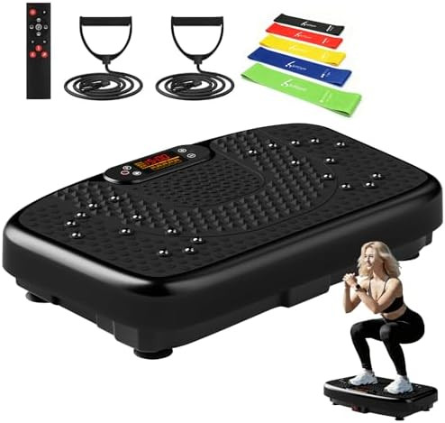 SoftGym Vibration Plate Exercise Machine for Lymphatic Drainage,Power Vibrate Stand Shake Board 4... | Amazon (US)