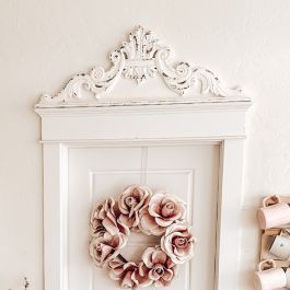 French Country Carved Wood Scrollwork Wall Decor | Antique Farm House