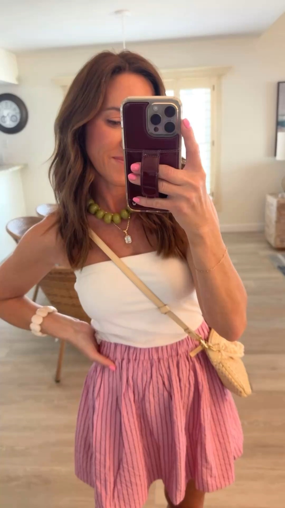 Night one vacation. Simple and easy for a rooftop dinner/drinks, the sunset and live music. 
S tube top
XS skirt 

#LTKmomlife #LTKTravel #LTKSeasonal