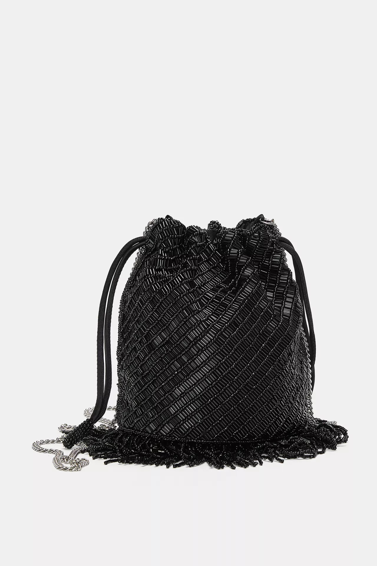 Beaded bucket bag | PULL and BEAR UK