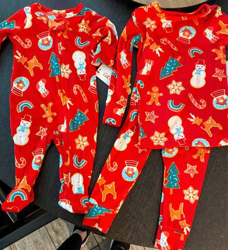 Christmas pajamas on sale for $7.20 each!!! Snagged these for my babies to open on December 1st for our kick off to Christmas! ❤️🎅🏻 #christmaspajamas #christmas #holidaypajamas #matchingsiblingsets #baby #toddler #target #sale 

#LTKHoliday #LTKSeasonal #LTKsalealert