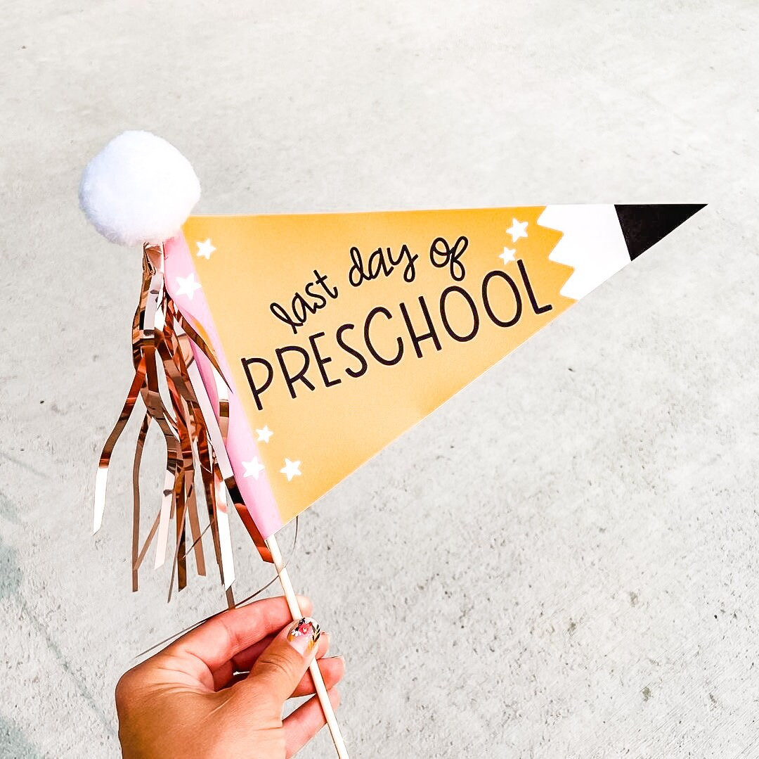 First & Last Day of School Flags  End of School  Last Day of - Etsy | Etsy (US)