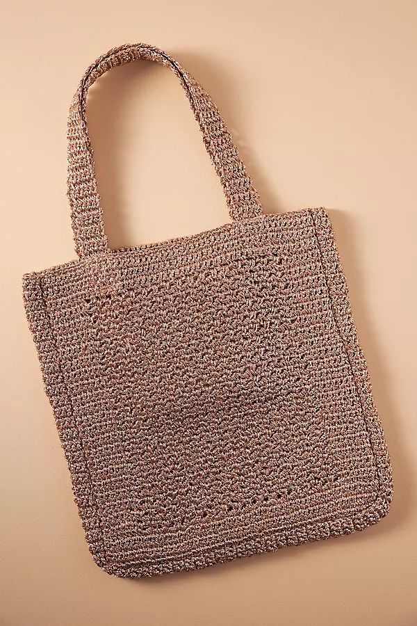 Metallic Crochet Tote | Anthropologie (US)