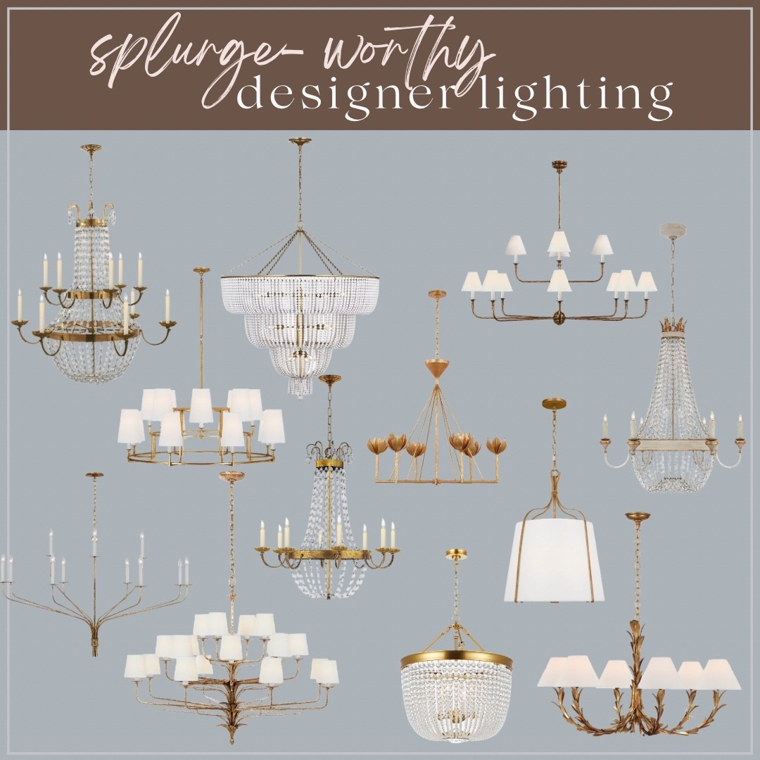 Splurge worthy gorgeous designer lighting chandeliers and light fixtures 

#LTKHome