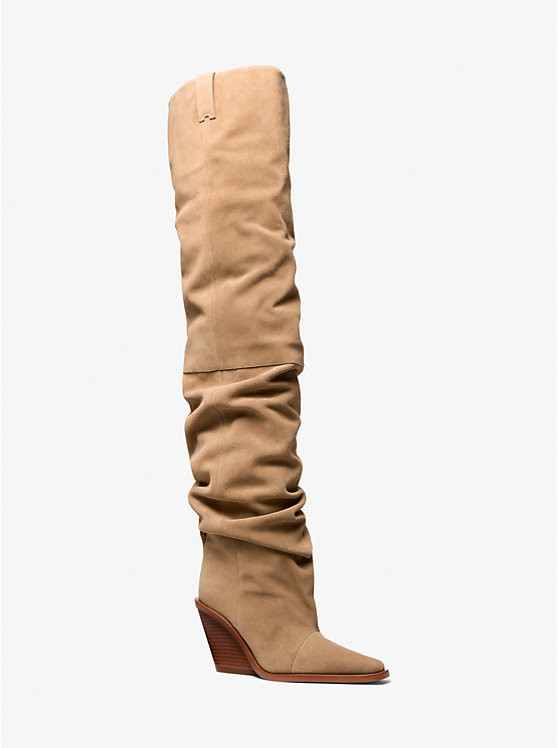 Noemie Suede Over-the-Knee Boot | Michael Kors US