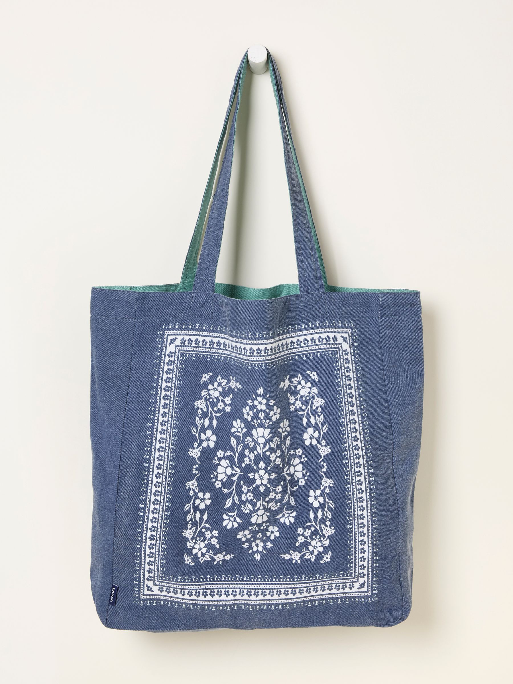 Navy Bandana Reversible Tote Bag | FatFace | Fat Face