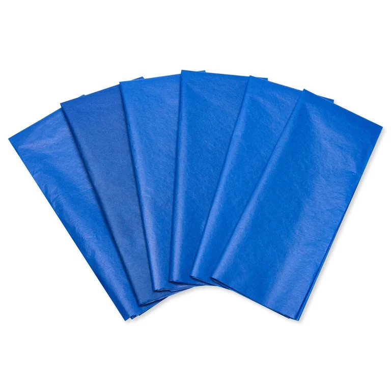 American Greetings 20 in. x 20 in. Royal Blue Tissue Paper (8-Sheets) | Walmart (US)