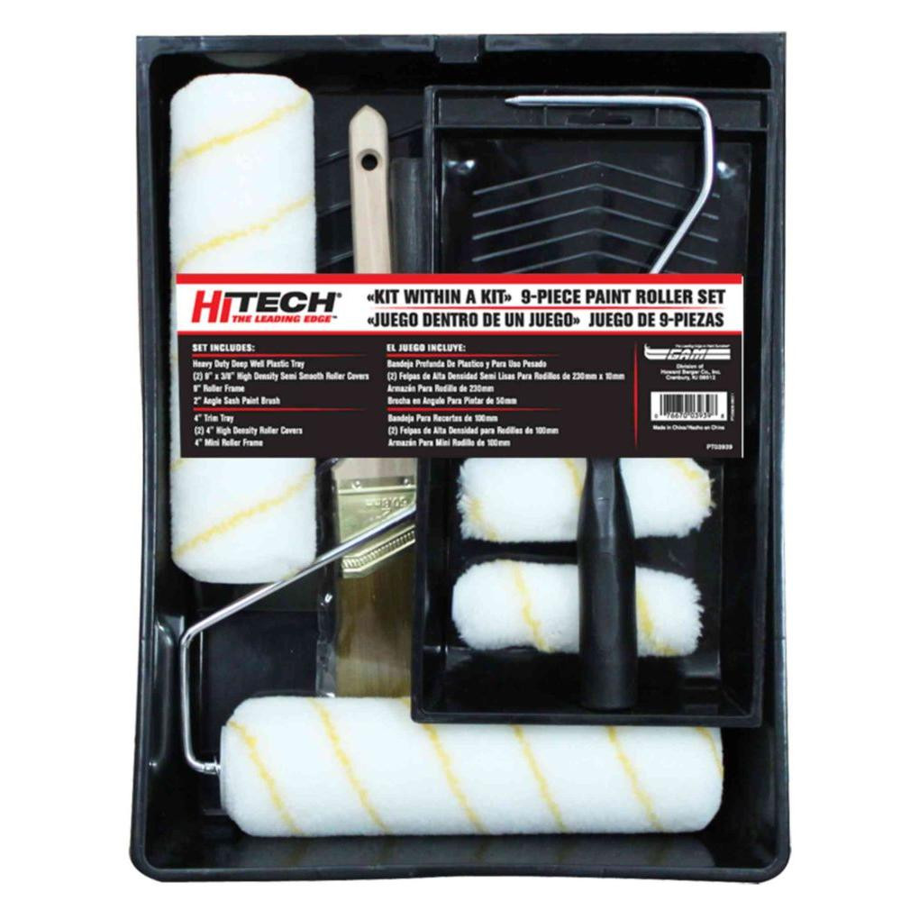 Hi-Tech 9-Piece 9 Painting Tray Kit | The Home Depot