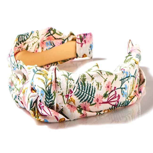 Floral Collection Wildflowers Knotted Headband - Print | Bellefixe