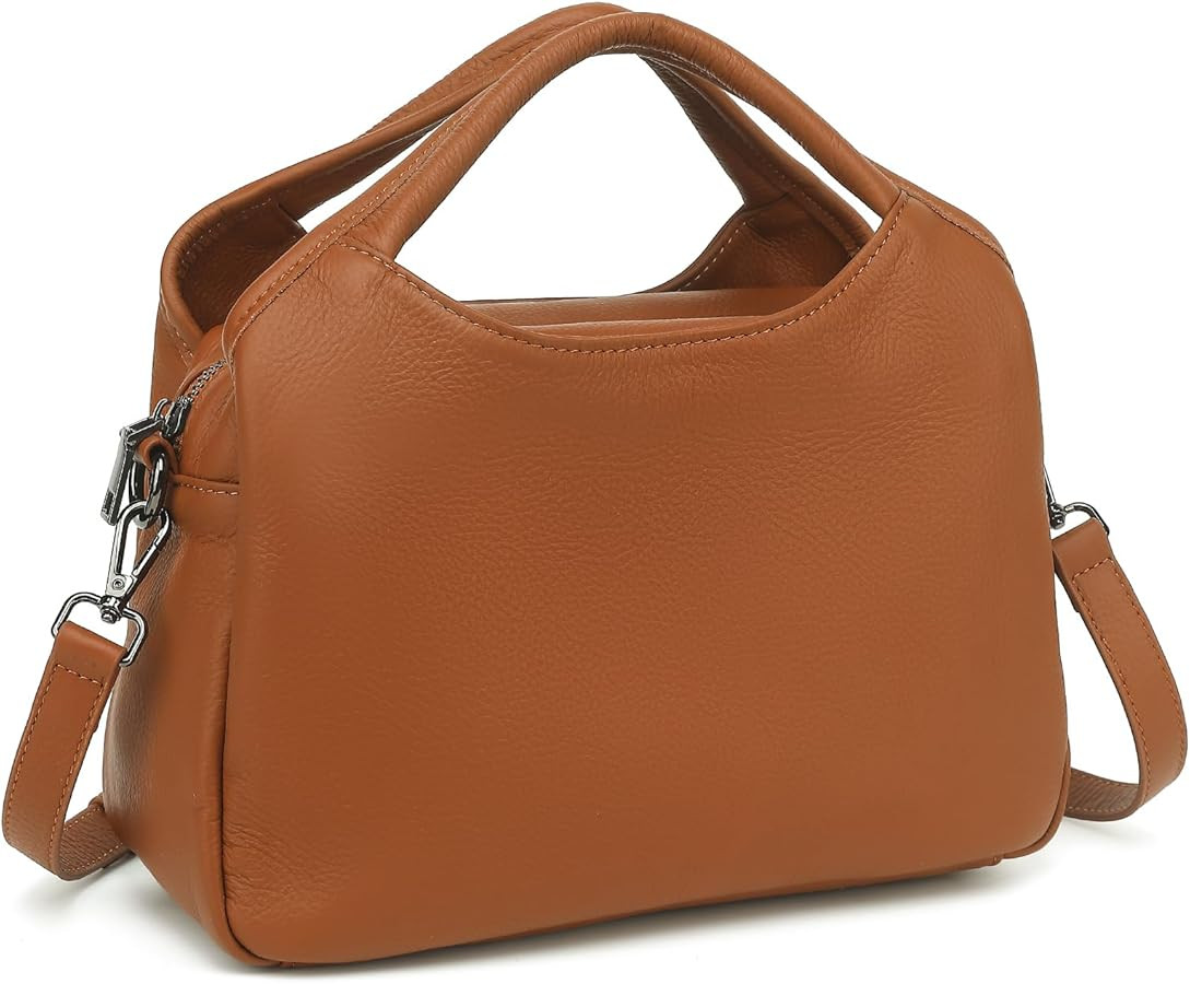 KOGTLA Genuine Leather Purses for Women, Tote Handbags with Detachable Satchel Strap, Crossbody S... | Amazon (US)