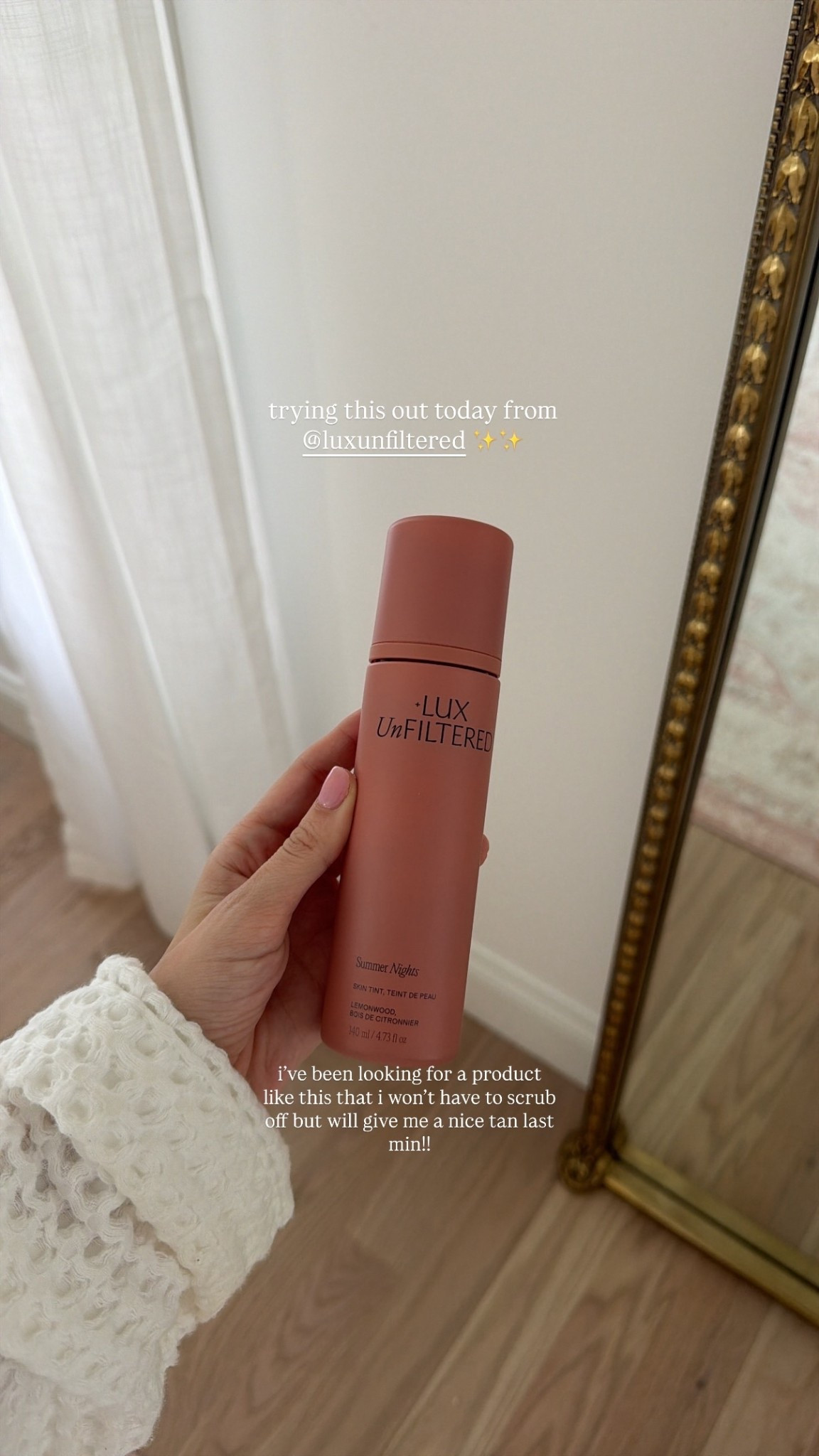 trying this out today from @luxunfiltered ✨✨ 
 i’ve been looking for a product like this that i won’t have to scrub off but will give me a nice tan last min!!

#LTKBeauty #LTKselfcare #LTKdayinmylife