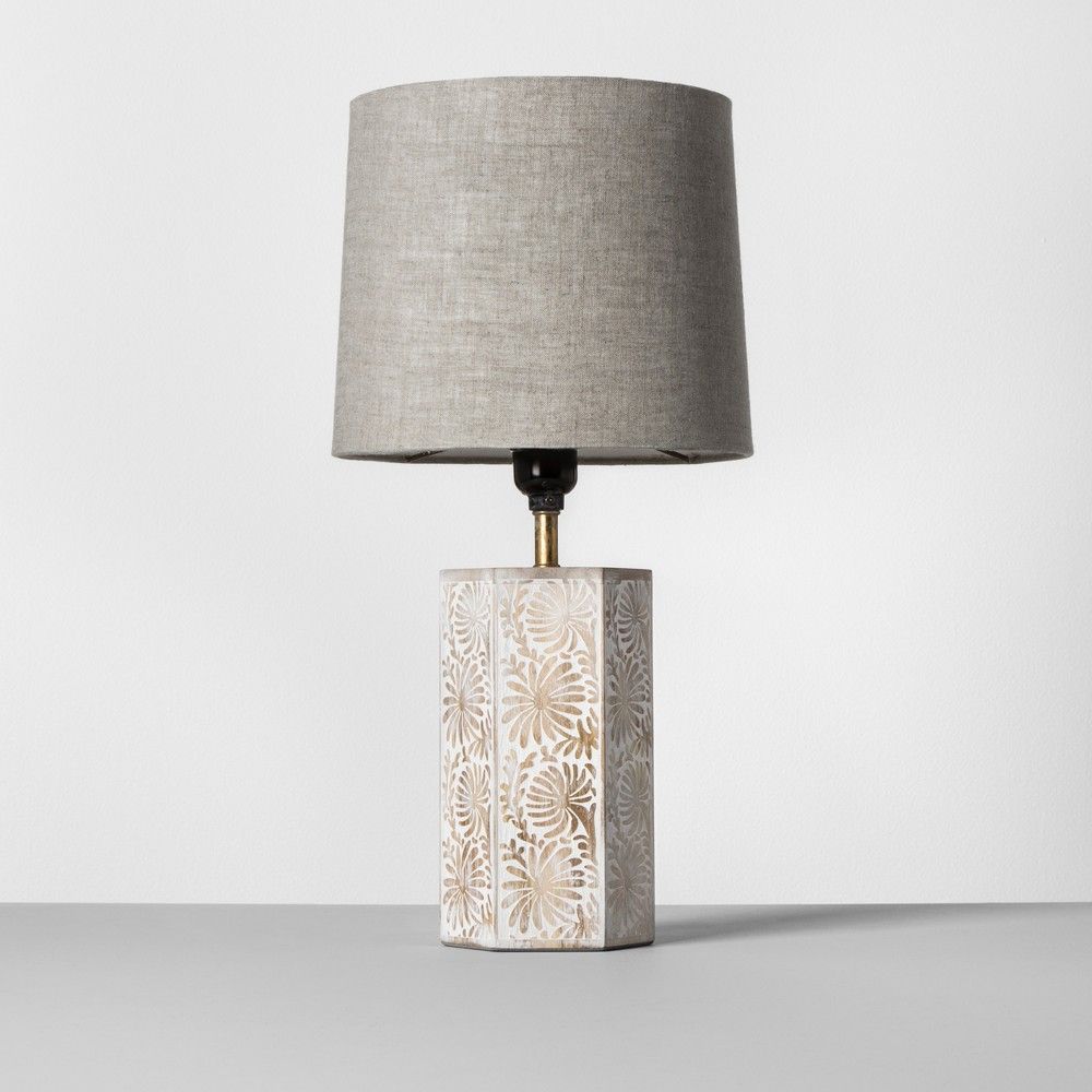 Carved Accent Table Lamp Wood - Opalhouse | Target