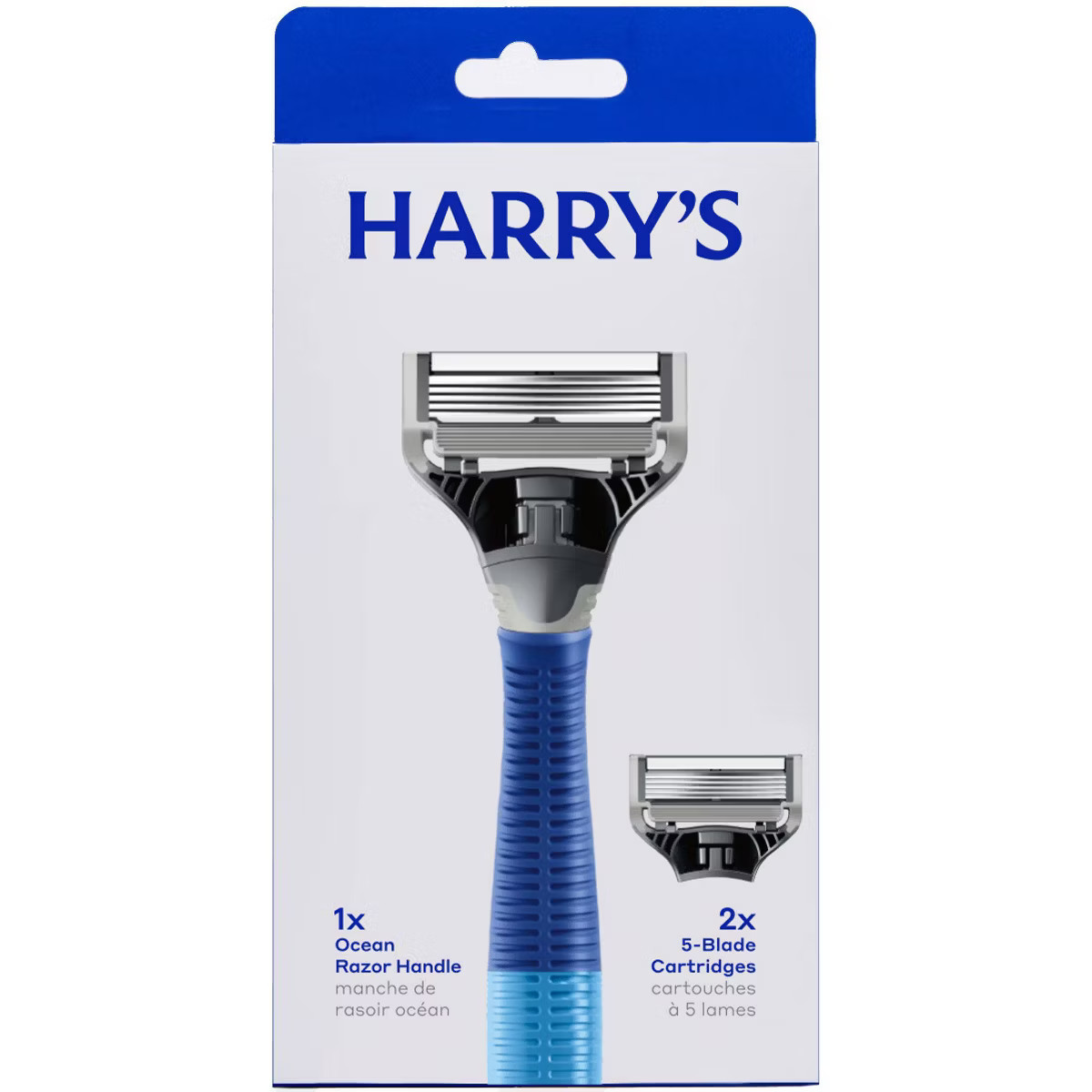 Harry's Original Razor Handle for Men with 2 Razor Blade Cartridges - Ocean Blue | Target