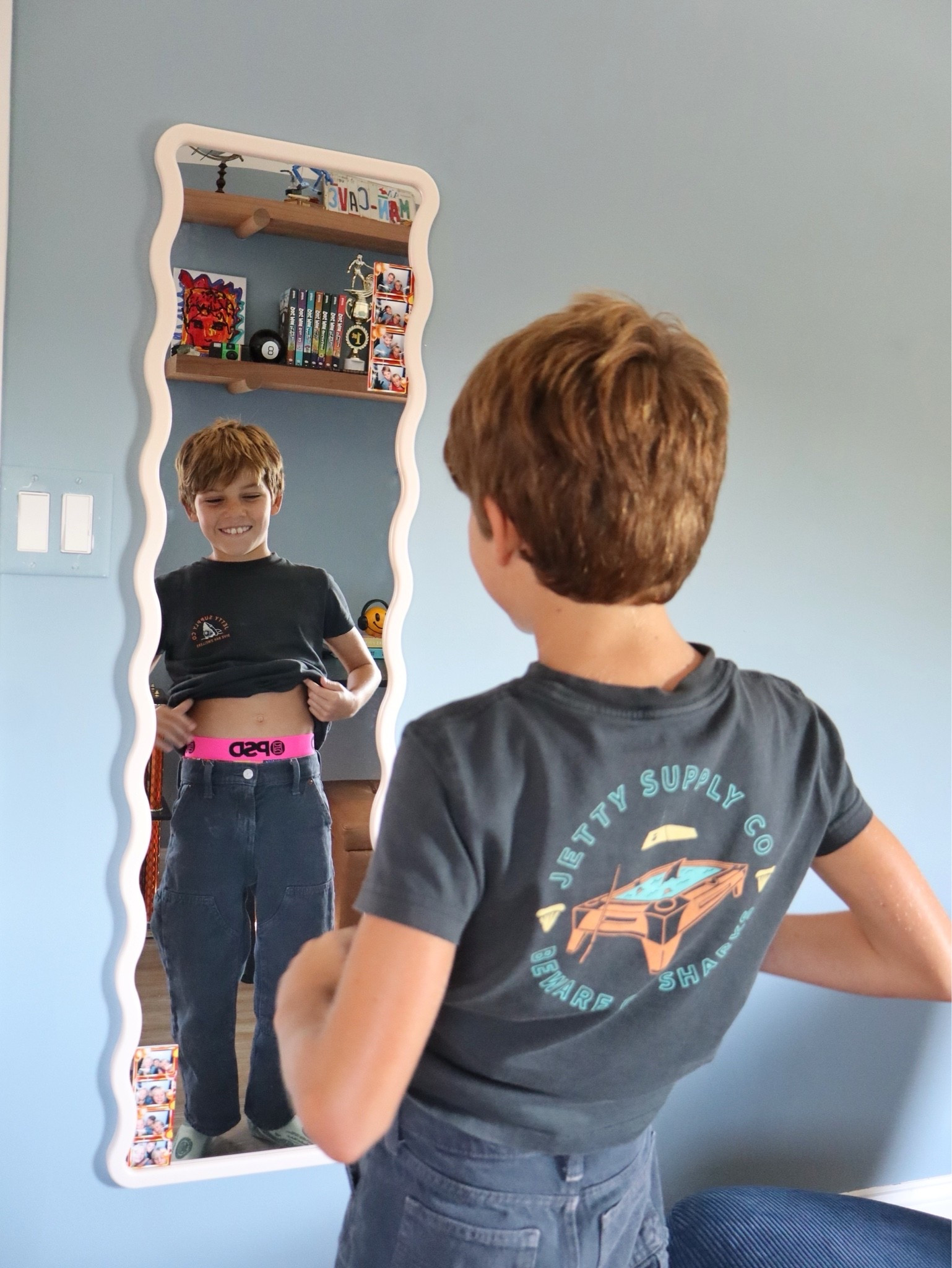 PSDs the coolest and comfiest underwear
Julian is size 8 wears youth S or M
James size 12 wears Youth L