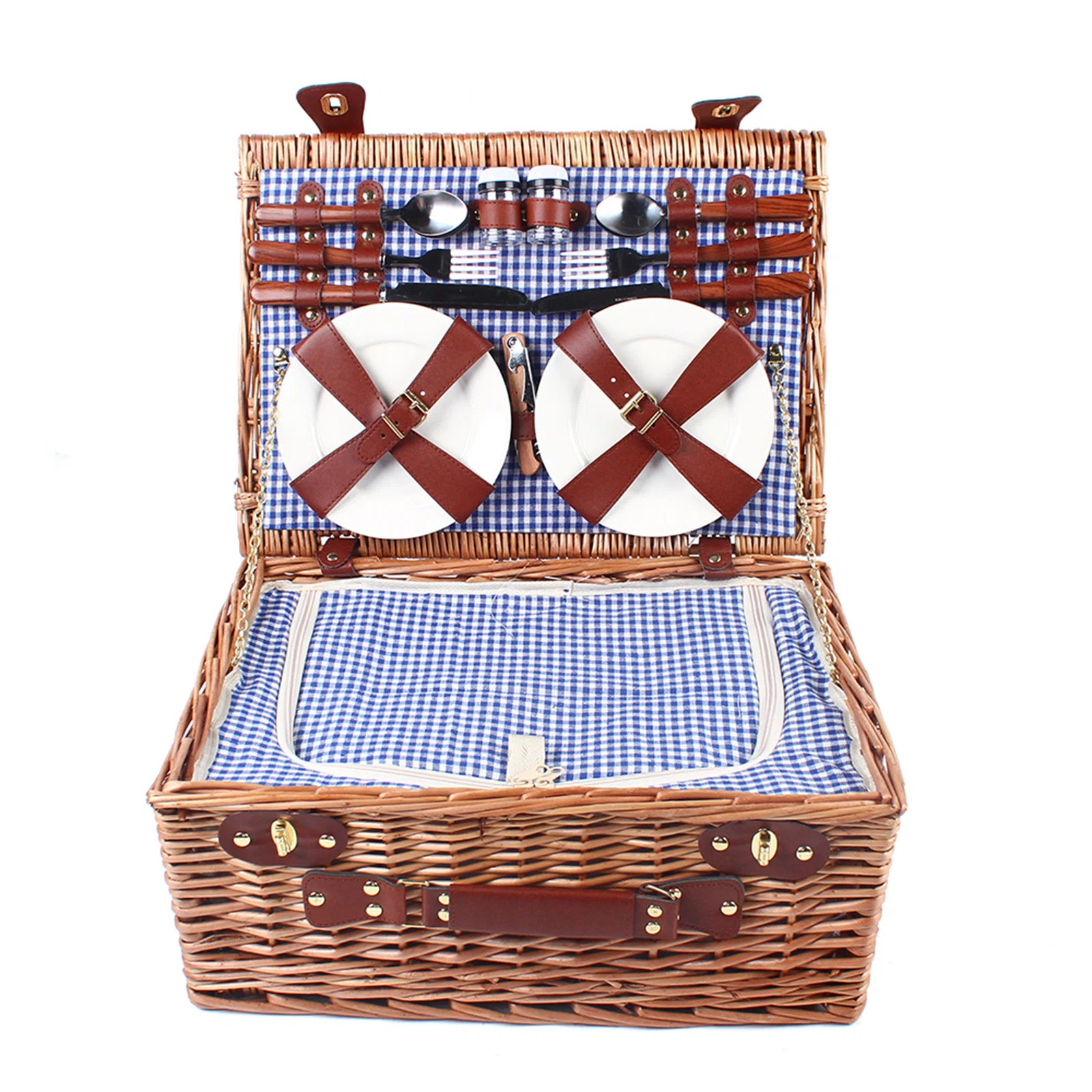 Rosalind Wheeler 4 Person Insulated Picnic Basket Set & Reviews | Wayfair | Wayfair North America