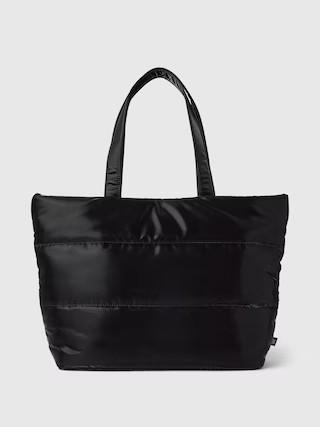 Metallic Puffer Tote Bag | Gap (US)