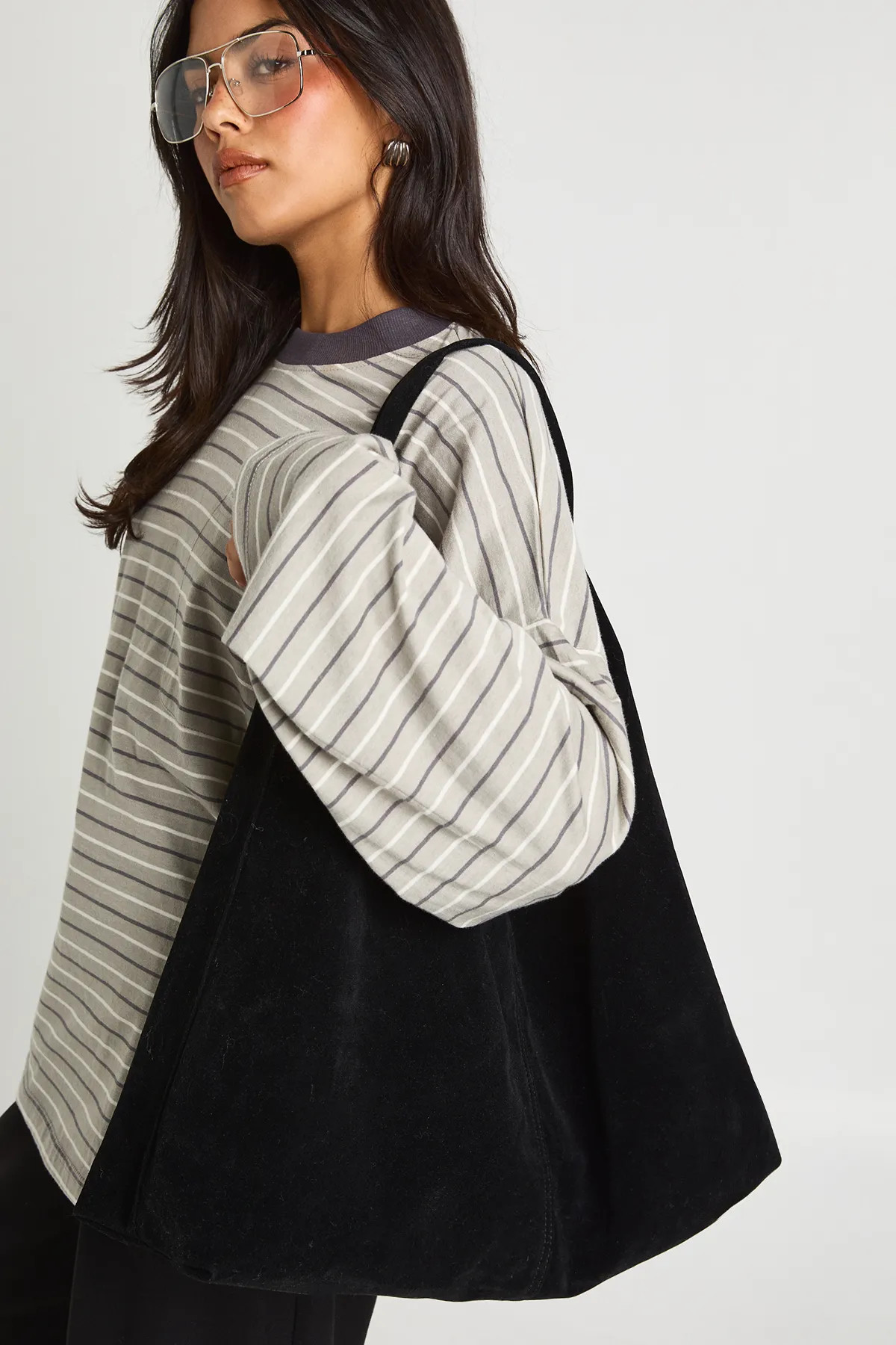 Faux Suede Tote Bag | Boohoo.com (UK & IE)