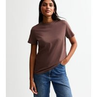 Women's Brown Short Sleeve Crew Neck T-Shirt New Look | New Look (UK)