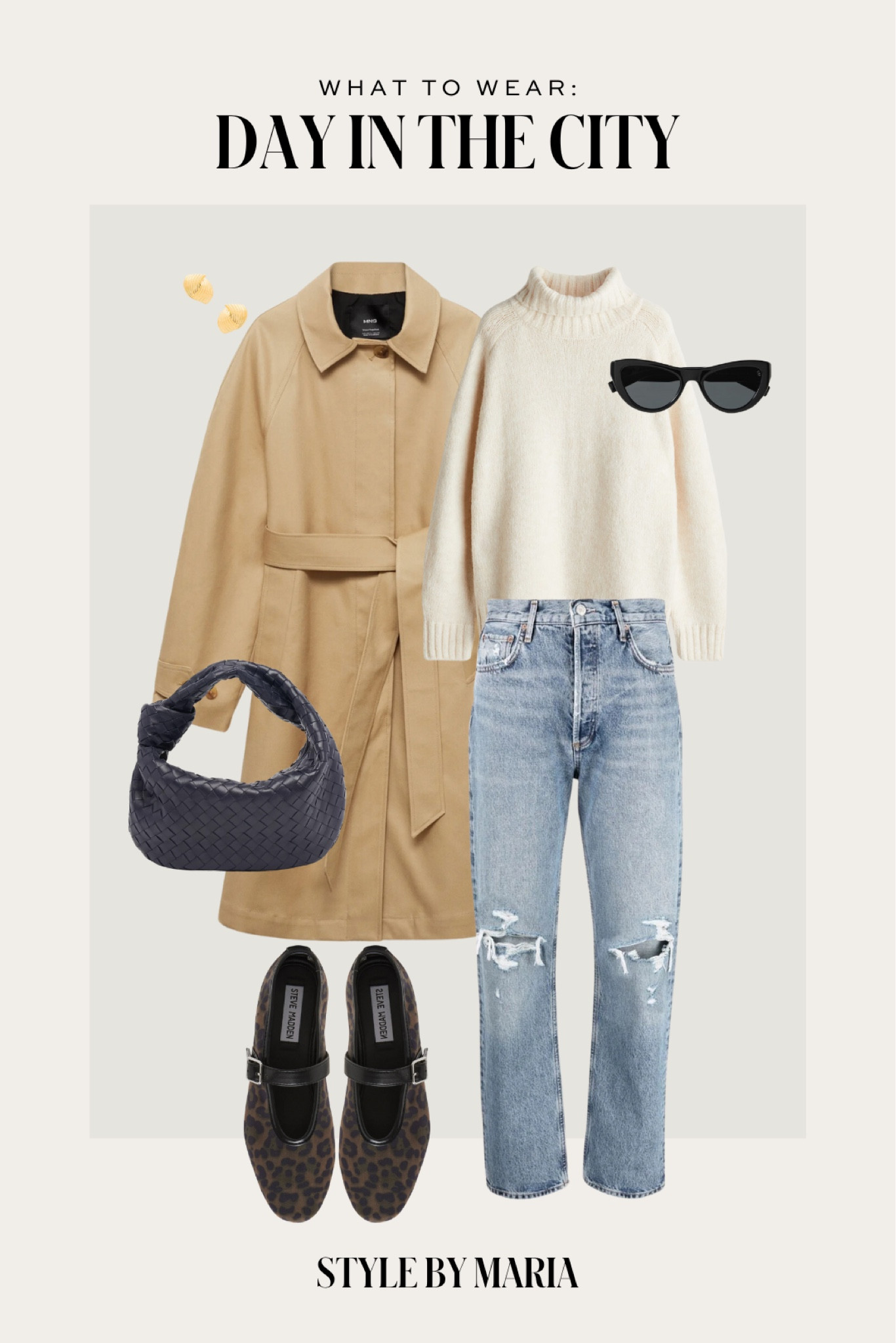 Fall outfit ideas
Mango trench coat
H&M turtleneck sweater 
Agolde straight leg jeans
Steve Madden Mary Jane flats
Bottega veneta teen Jodie bag

#LTKShoeCrush #LTKSeasonal #LTKFindsUnder100