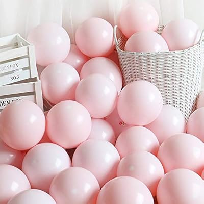 5 Inch Mini Pink Party Pearl Balloons,200 pcs Light Pink Macaron Latex Balloons for Birthday Wedd... | Amazon (US)