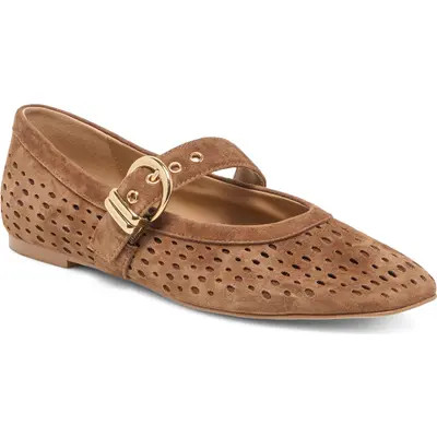 Dolce Vita Mikela Mary Jane Flat in Olive Suede at Nordstrom, Size 6 | Nordstrom