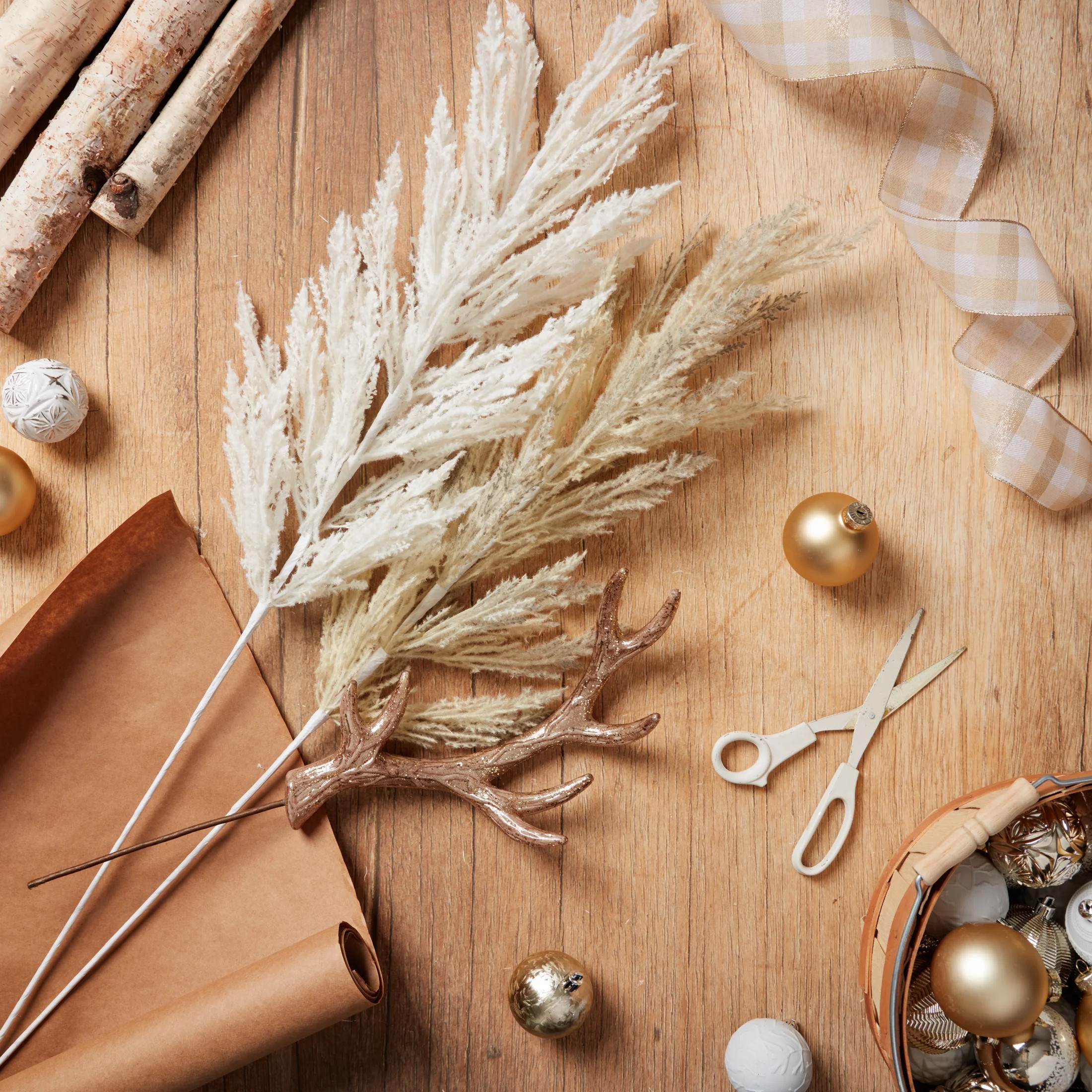 Holiday Time Tan Pampas Christmas Pick, 40 Inch - Walmart.com | Walmart (US)