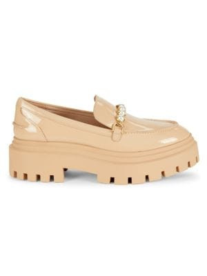 Perla Embellished Leather Loafers | Saks Fifth Avenue OFF 5TH