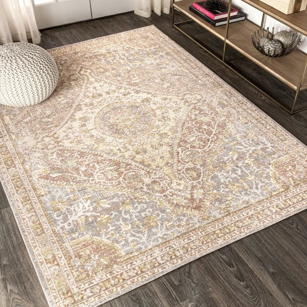 Petras Modern Ornate Medallion Area Rug  - JONATHAN Y | Target