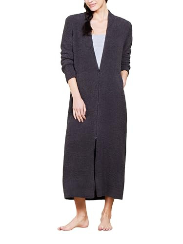 Barefoot Dreams® CozyChic® Full Zip V-Neck Lounger, Carbon, XX-Small/X-Small | Amazon (US)