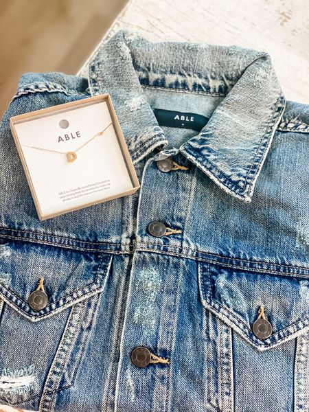 Save 25% off with code SPRING25 off everything including this super soft denim jacket! The initial necklaces make great Mother’s Day gift ideas too! 

#LTKGiftGuide #LTKsalealert