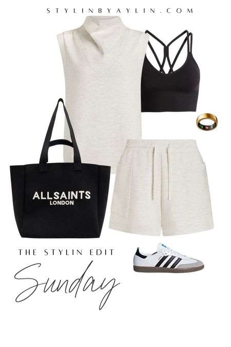OOTD- Sunday edition, casual style, matching set, shorts, tote bag #StylinbyAylin #Aylin

#LTKfindsunder100 #LTKstyletip