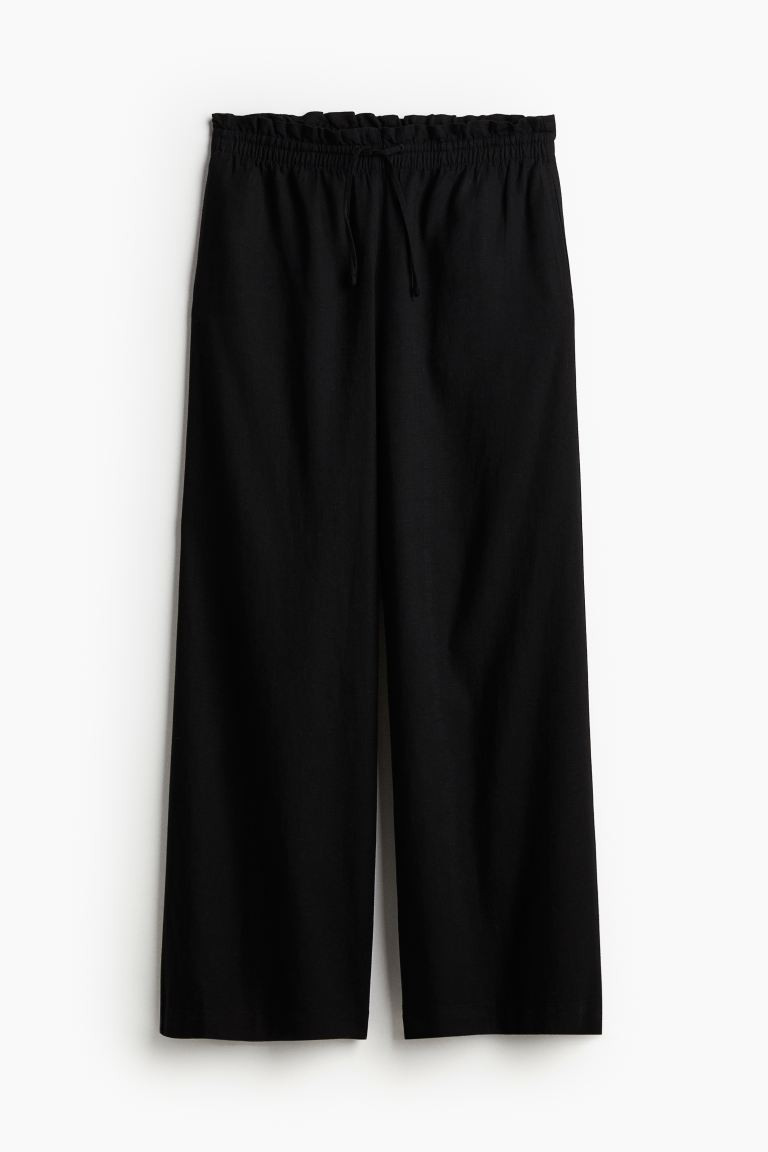 Linen-blend Pull-on Pants | H&M (US + CA)
