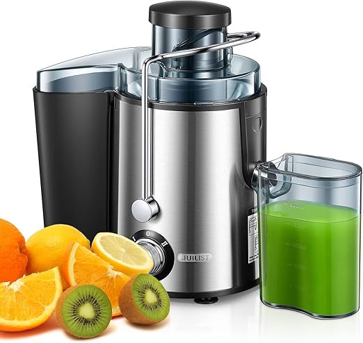 Juicer, Juilist 600W Centrifugal Juicer Machines Whole Fruit and Vegetable, 3-inch Wide Mouth Jui... | Amazon (UK)