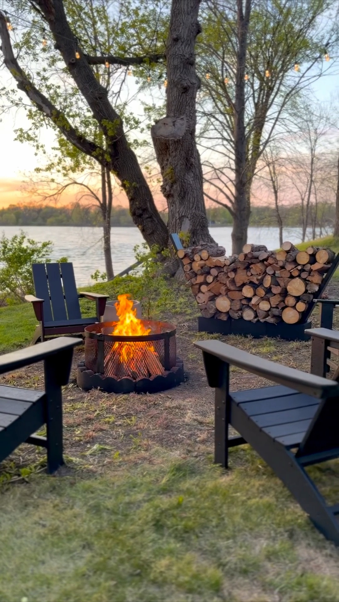 Firewood holder supplies!! Easiest DIY you will ever do and the prettiest impact!!  🔥 😍