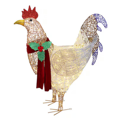 Holiday Living 4-ft LED Hen Yard Decoration | Lowe's
