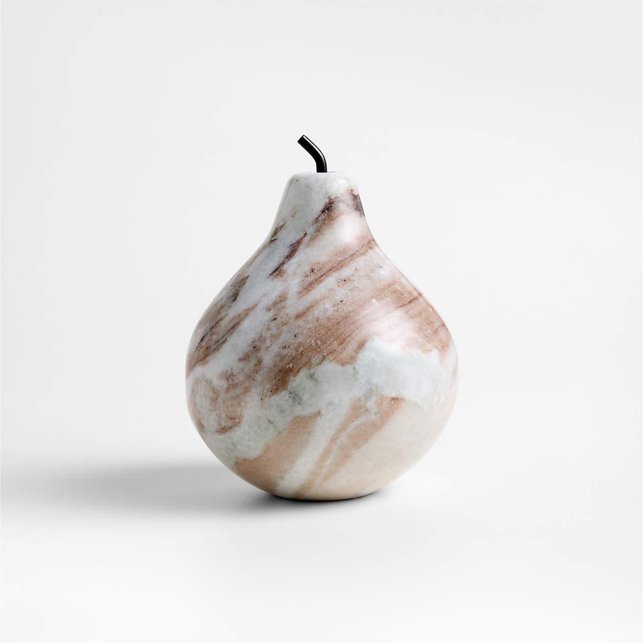 Tuscan Beige Marble Decorative Pear + Reviews | Crate & Barrel | Crate & Barrel
