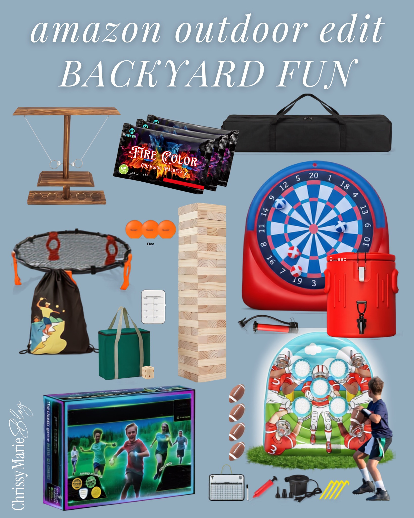 Backyard fun finds that make staying home feel like an actual plan. Easy games, pool day extras, and the little things that keep everyone entertained without requiring a full production. 

 #LTKdayinmylife #LTKSeasonal #LTKKids