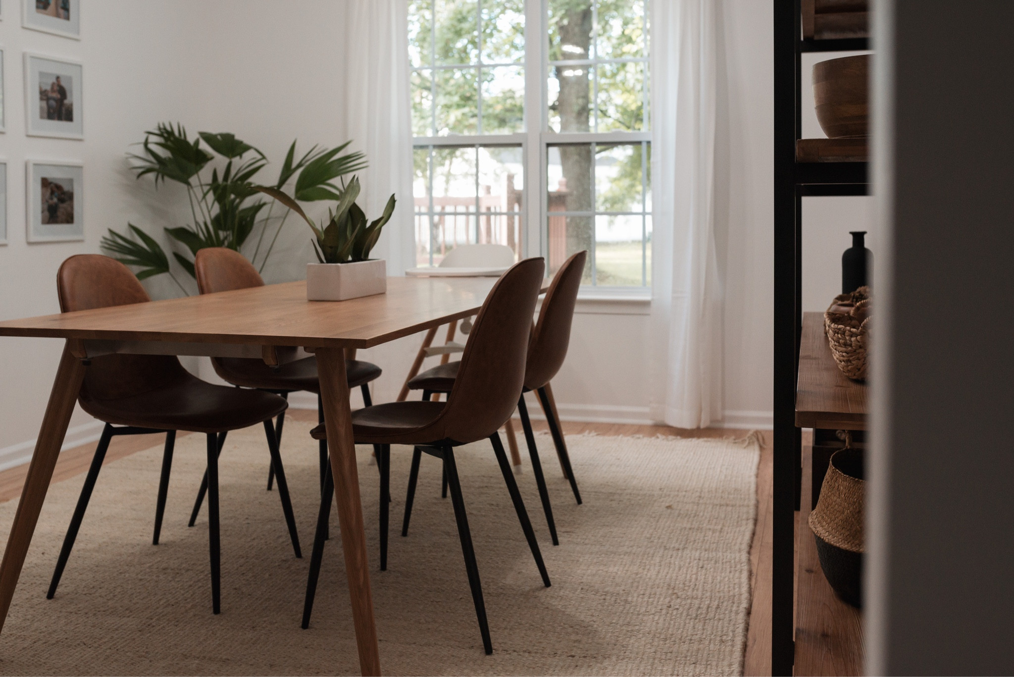 Our boho modern dining room 👌🏼 Wooden dining table from Article

Wooden dining table, Leather dining chairs, Boho rug, Home decor, Boho home, White curtains, Plant house, Boho modern room

#LTKfamily #LTKhome #LTKFind
